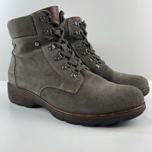 Bionica Designer Lace Up Everson Taupe Boot - Women’s Size 11M